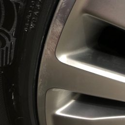 Rim damage. Rim damage.