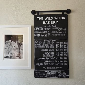 The Wild Whisk Bakery - Wall Menu - Bakeries Near Me - Alhambra, California The Wild Whisk Bakery - Wall Menu - Bakeries Near Me - Alhambra, California