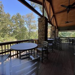 Little Sugar Bistro - Outdoor patio with golf course below