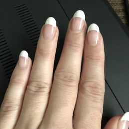 Longer French gel tips