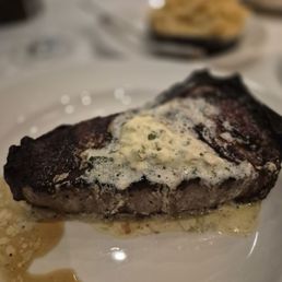 KC strip bone in w/ garlic butter KC strip bone in w/ garlic butter