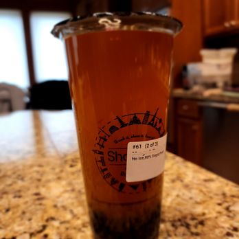 Sharetea - Mango passionfruit with pearl - look at the portion of the pearl??????? - Bubble Tea Near Me - Redmond, Washington
