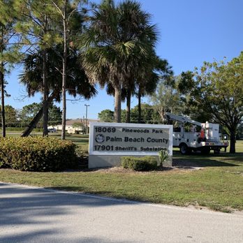 South County Triplex Park - Pinewoods Park entrance at 441 & Clint Moore. The entrance has a street light. - Parks Near Me - Boca Raton, Florida