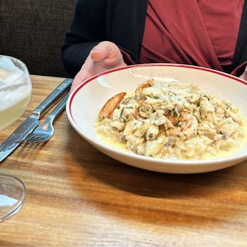MoCo's Founding Farmers - Shrimp & Crab Risotto - New American Near Me - Potomac, Maryland