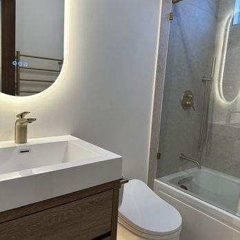 Acevedos Construction - Moved plumbing and electrical for new bidet toilet - Electricians Near Me Acevedos Construction - Moved plumbing and electrical for new bidet toilet - Electricians Near Me