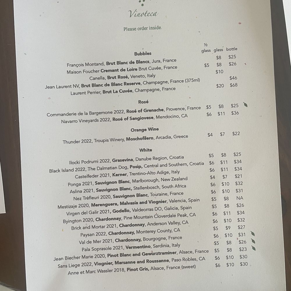 Vinoteca - Wine list - Wine Tasting Room Near Me - Half Moon Bay, California Vinoteca - Wine list - Wine Tasting Room Near Me - Half Moon Bay, California