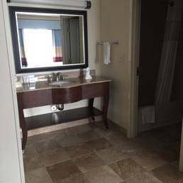 Open bathroom vanity