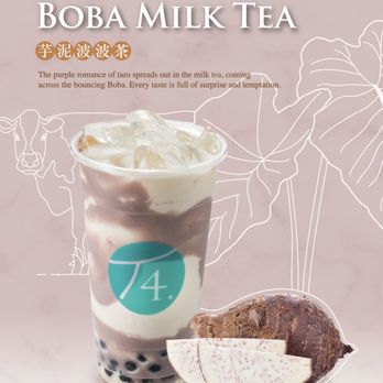 T4 Oroville - a cup of boba milk tea - Bubble Tea Near Me - Oroville, California