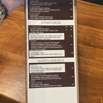 Velvet Vine Wine - Drink menu - Wine Bars Near Me - Las Vegas, Nevada