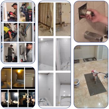 FIX All Solutions - a series of photos of a bathroom being remodeled - Electricians Near Me - Miami, Florida FIX All Solutions - a series of photos of a bathroom being remodeled - Electricians Near Me - Miami, Florida