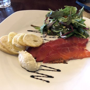 Poppies Cafe & Restaurant - Local salmon gravlax, $19.50, with a side salad and bread. Delicious and recommended! - Cafes Near Me - Twizel, CAN