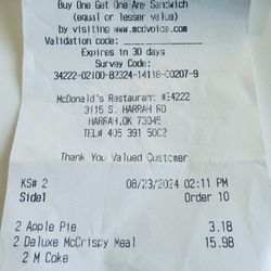 McDonald's - Beef was ordered like in Deluxe Quarter Pounders!  But they couldn't deliver!