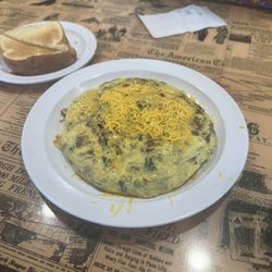 AJ's Cafe - Skillet w/ Bacon, Spinach & Cheddar Cheese