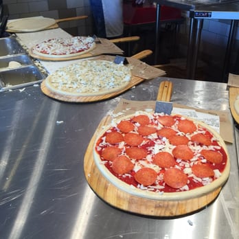 Blaze Pizza - pie in the making - Salad Near Me - Tracy, California