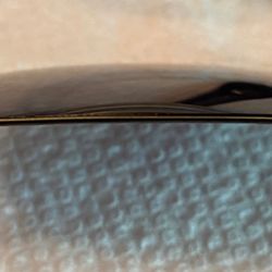 E Clips Custom Clip-On Sunglasses - Rough edges on clips seen from above