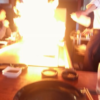 Komé - Beginning of Hibachi, the excitement of the fire. - Japanese Near Me - Center Valley, Pennsylvania