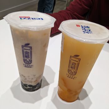 Teazzi Tea Shop - House special and peach four seasons - Bubble Tea Near Me - Sunnyvale, California Teazzi Tea Shop - House special and peach four seasons - Bubble Tea Near Me - Sunnyvale, California