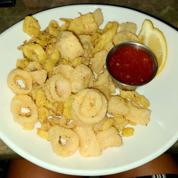 Grille 620 - Crispy Point Judith Calamari (banana peppers, sweet chili sauce) - Seafood Near Me - Ellicott City, Maryland