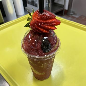 Cascada Refrescante - Berry Mix Smoothie ($9.50) with strawberry, raspberry, blueberry, and blackberry. Refreshing! - Ice Cream & Frozen Yogurt Near Me - Buena Park, California Cascada Refrescante - Berry Mix Smoothie ($9.50) with strawberry, raspberry, blueberry, and blackberry. Refreshing! - Ice Cream & Frozen Yogurt Near Me - Buena Park, California