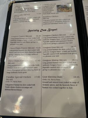 Menu photo 4 Paradise Biryani Pointe Canoga Park, CA Menu photo 4 Paradise Biryani Pointe Canoga Park, CA