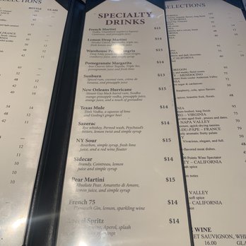 The Warehouse - Specialty drinks - Seafood Near Me - Alexandria, Virginia The Warehouse - Specialty drinks - Seafood Near Me - Alexandria, Virginia