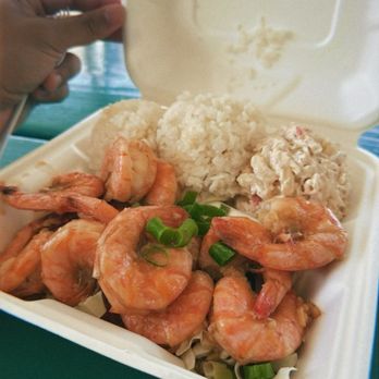 Geste Shrimp Truck - Hawaiian Scampi Plate - Food Trucks Near Me - Kahului, Hawaii