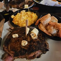 Valley Smokehouse - Amazingly delicious steak, steamed shrimp, baked mac & cheese