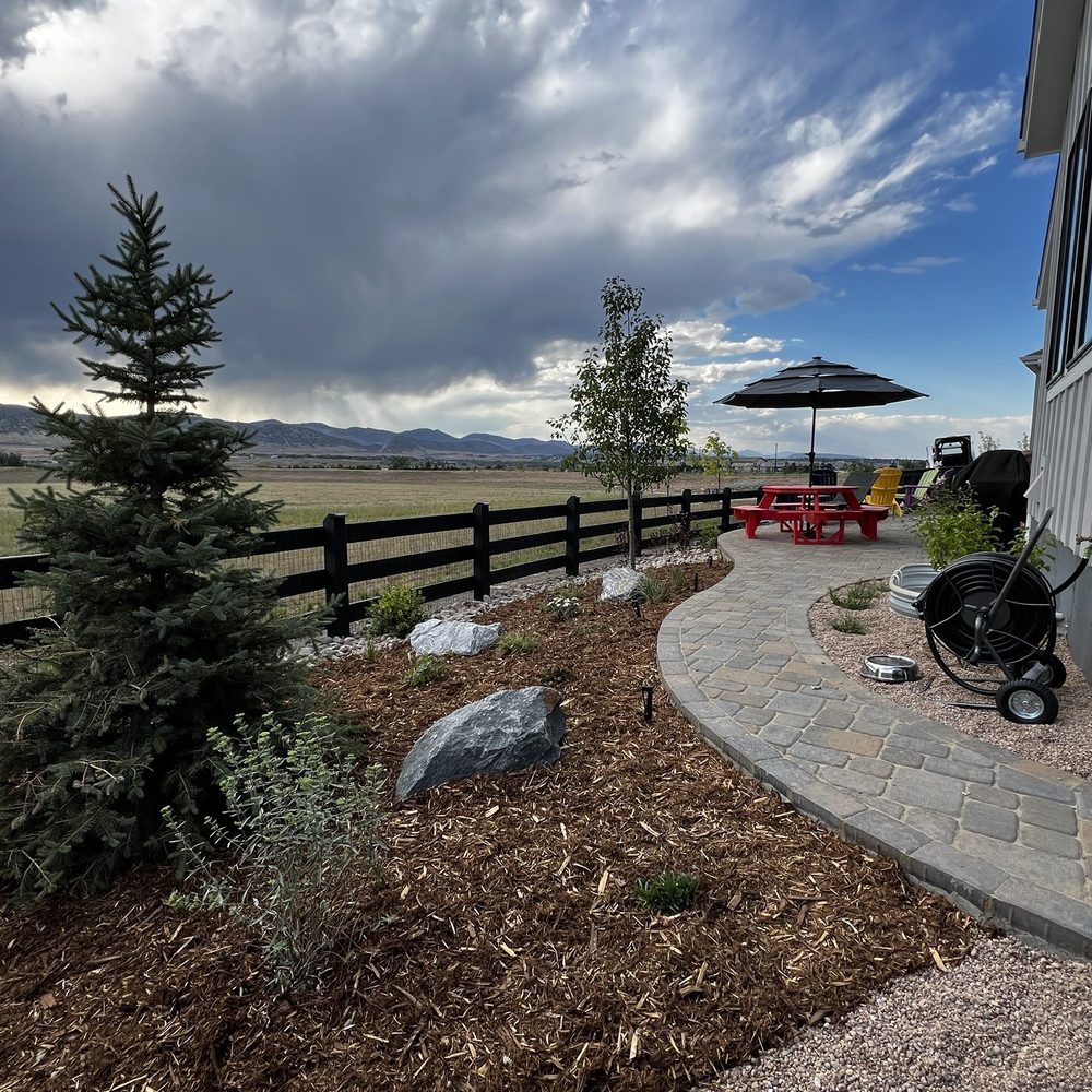 Natural Landscaping and Design - Beautiful blue spruce and pear tree and a wonderful variety of perennials - Landscape Architects or Designers Near Me - Aurora, Colorado Natural Landscaping and Design - Beautiful blue spruce and pear tree and a wonderful variety of perennials - Landscape Architects or Designers Near Me - Aurora, Colorado