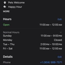 Hours posted online Hours posted online