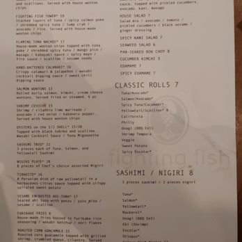 Fighting Fish - Menu - Sushi Bars Near Me - Richmond, Virginia Fighting Fish - Menu - Sushi Bars Near Me - Richmond, Virginia