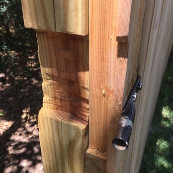 American Fence & Deck - This is their handy work; they said it's supposed to look like this. - Fences & Gates Near Me American Fence & Deck - This is their handy work; they said it's supposed to look like this. - Fences & Gates Near Me
