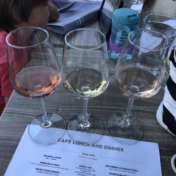 Ginger and Baker - Rosé flight - Cafes Near Me - Fort Collins, Colorado