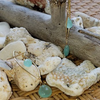 The Queens Jewels - Seafoam Chalcedony with 14k gold French Hooks By far my favorite earrings to date - Jewelry Near Me - Kapaa, Hawaii The Queens Jewels - Seafoam Chalcedony with 14k gold French Hooks By far my favorite earrings to date - Jewelry Near Me - Kapaa, Hawaii