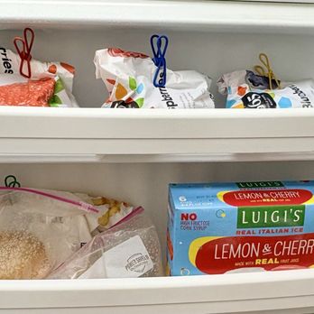 Hoarding Groceries - Freezer door. Frozen fruits fries a a couple chicken patties. Full Box of Luigi's. Things looking bare. 05/15/26 - Grocery Near Me - Gaffney, South Carolina Hoarding Groceries - Freezer door. Frozen fruits fries a a couple chicken patties. Full Box of Luigi's. Things looking bare. 05/15/26 - Grocery Near Me - Gaffney, South Carolina