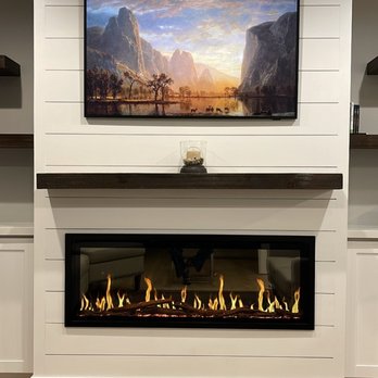 Modern Creations - Electric fireplace and Samsung frame TV - General Contractors Near Me Modern Creations - Electric fireplace and Samsung frame TV - General Contractors Near Me