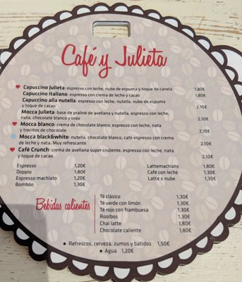 Menu photo 7 La Bella Julieta Málaga, MA Menu photo 7 La Bella Julieta Málaga, MA