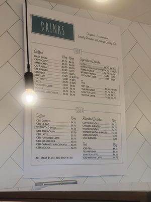 Menu photo 1 The Lost Bean Santa Ana, CA