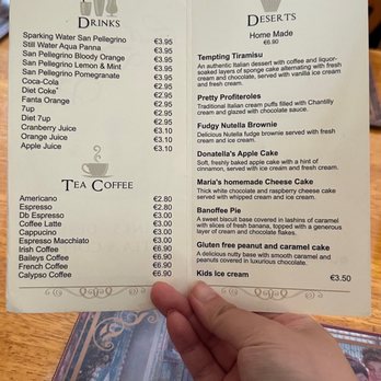 La Dolce Vita - Dessert menu as of May 2023 - Italian Near Me - Kilmainham, D La Dolce Vita - Dessert menu as of May 2023 - Italian Near Me - Kilmainham, D