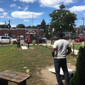 Watermark Brewing - Corn hole fun! - Breweries Near Me - Stevensville, Michigan