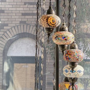Istanbloom - Turkish lamps in the front window. - Turkish Near Me - Pittsburgh, Pennsylvania