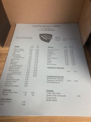 Continental Pizza by null