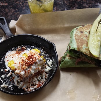 Fork & Fig - Rib eye wrap with cotija corn...yummmy! - Burgers Near Me - Albuquerque, New Mexico Fork & Fig - Rib eye wrap with cotija corn...yummmy! - Burgers Near Me - Albuquerque, New Mexico