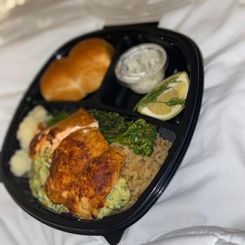 Bell Room Catering - Stuffed salmon, rice pilaf and veggies - Caterers Near Me - Decatur , Georgia Bell Room Catering - Stuffed salmon, rice pilaf and veggies - Caterers Near Me - Decatur , Georgia