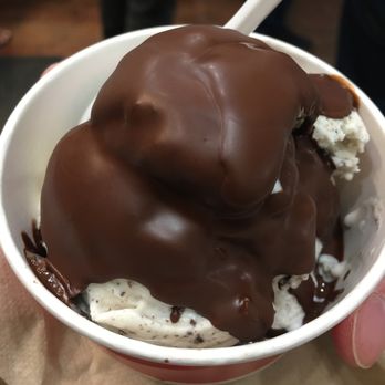 Old Firehall Confectionery - cookies n cream ice cream with 70% choco belgian dip on top - Chocolatiers & Shops Near Me - Unionville, Ontario Old Firehall Confectionery - cookies n cream ice cream with 70% choco belgian dip on top - Chocolatiers & Shops Near Me - Unionville, Ontario