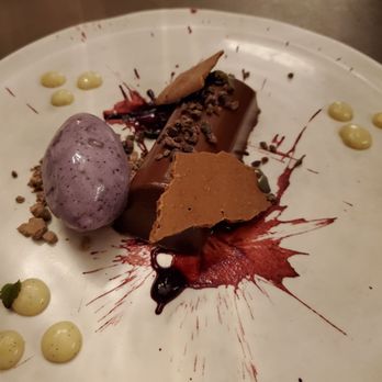 Sepia - Chocolate mousse w blackberry ice cream - New American Near Me - Chicago, Illinois Sepia - Chocolate mousse w blackberry ice cream - New American Near Me - Chicago, Illinois