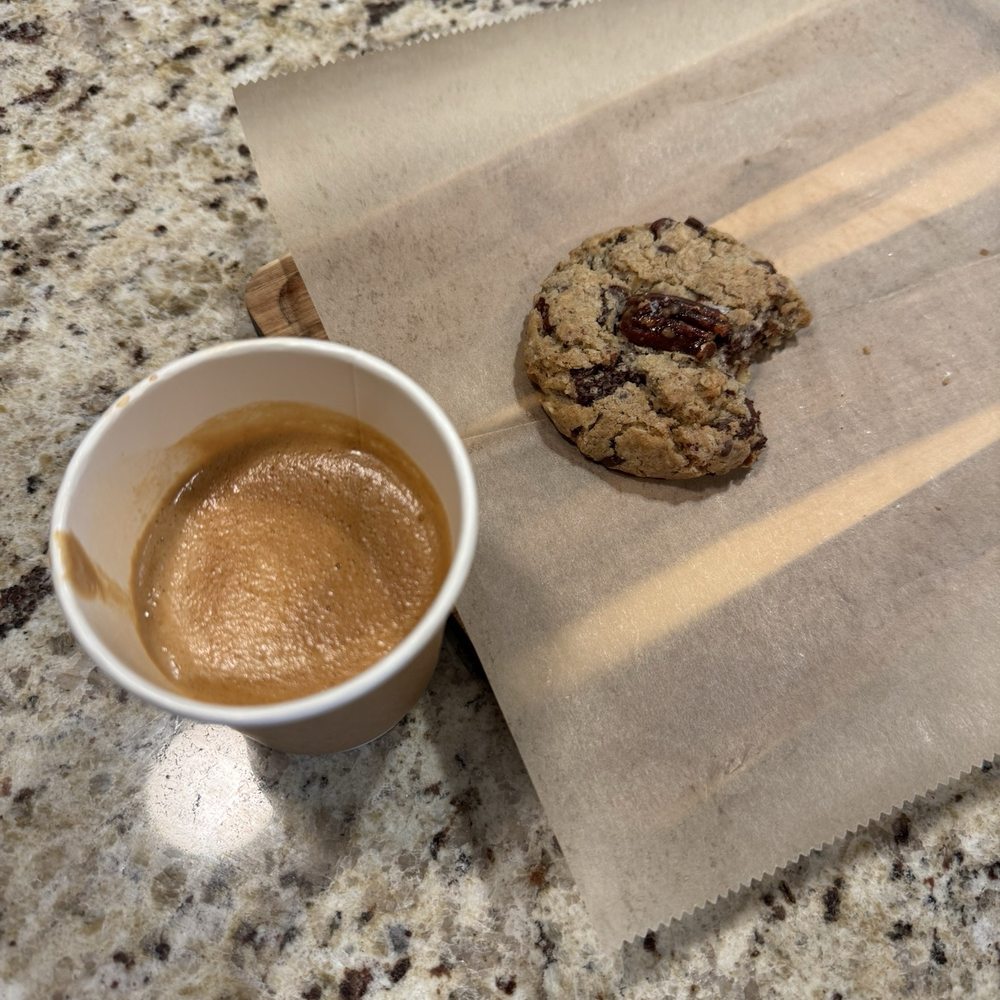La Maison by Cafe Dear Leon - Oat pecan cookie and cortado - Coffee & Tea Near Me - Baltimore, Maryland La Maison by Cafe Dear Leon - Oat pecan cookie and cortado - Coffee & Tea Near Me - Baltimore, Maryland