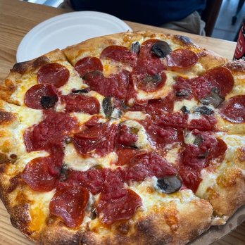 River House Pizza - 12" pepperoni & Mushroom, $14.50 (8.9.22) - Pizza Near Me - Ellicott City, Maryland River House Pizza - 12" pepperoni & Mushroom, $14.50 (8.9.22) - Pizza Near Me - Ellicott City, Maryland