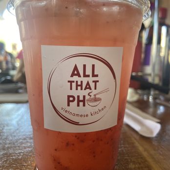 All That Pho - Strawberry lemonade - Bubble Tea Near Me - Baldwin Park, California
