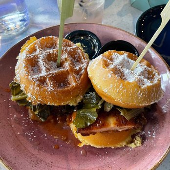 Just Brunch Breakfast Bar - Cone'bread Waffle Stack - Breakfast & Brunch Near Me - Duluth, Georgia