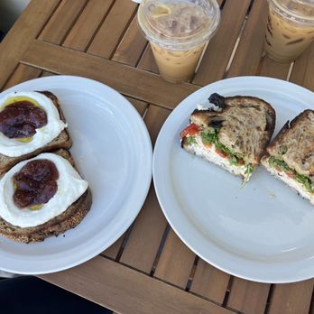Bica - Ricotta toast and tuna sandwich - Mediterranean Near Me - San Diego, California Bica - Ricotta toast and tuna sandwich - Mediterranean Near Me - San Diego, California
